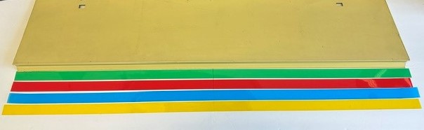 Shelf Strip, For Standard 4 foot shelf, Transparent Colors (1,000 count)